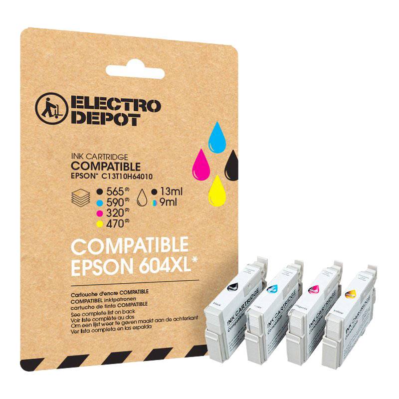 Acheter Cartouche D'encre Electro Depot Compatible Epson E 604 Xl Noir Et Couleurs - Ananas Bon état - 34,98 € Cartouche D'encre Electro Depot Compatible Epson E 604 Xl Noir Et Couleurs - Ananas Bon état - reconditionné disponible sur Electro Depot